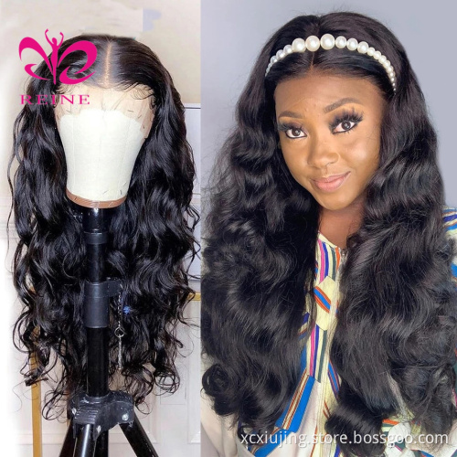 REINE  double drawn human hair HD lace front wigs natural,blonde lace front wig human hair,13*4 lace frontal wig human hair